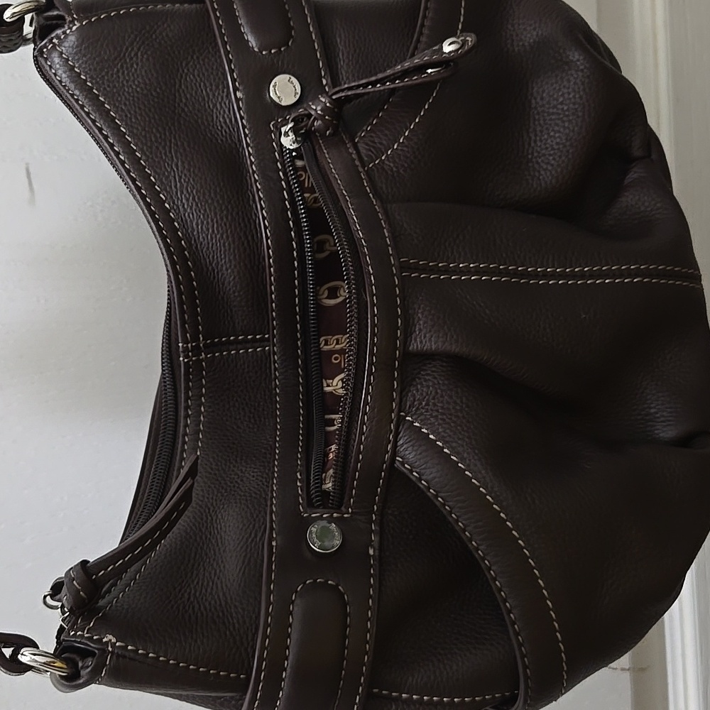 Tignanello Brown Leather Shoulder/hand Bag